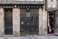 Vintage doors in the Gothic Quarter of Barcelona