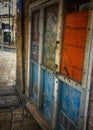 Vintage doorway full of colors, located in Israel