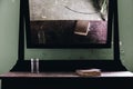 Vintage Dresser + Mirror + Bible - Abandoned Wyoming Hotel - Mullens, West Virginia