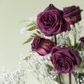 Vintage Dried Rose Bouquet