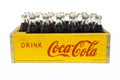 Vintage Drink Coca-Cola crate with bottles