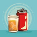 Vintage drink isolated