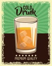 Vintage drink poster