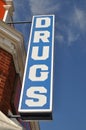 Vintage Drugs Store Sign