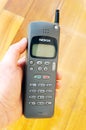 Vintage early model mobile phone handset