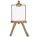 Vintage easel doodle, great design for any purposes.