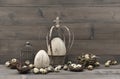 Vintage easter decoration. shabby chic still life Royalty Free Stock Photo