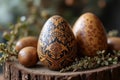 Vintage Easter Egg Decorations Royalty Free Stock Photo