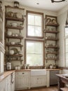 Vintage Eclectic Kitchen. AI Generated