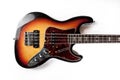 Vintage electric bass guitar Royalty Free Stock Photo