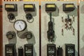 Vintage Electrical control Panel Royalty Free Stock Photo