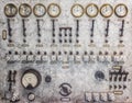 Vintage electrical panel. Steam age technology Royalty Free Stock Photo