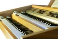 Vintage electronic organ Royalty Free Stock Photo