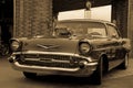 Vintage Elegance: Sepia-Toned Chevrolet Classic