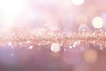 Vintage Elegance: Silver and Pink Glitter Lights Background with a Dreamy Blur. created with Generative AI Royalty Free Stock Photo