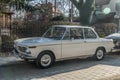 Old elegant car BMW 1600 parked