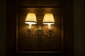 Vintage elegant wall lamp Royalty Free Stock Photo