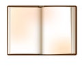 Vintage empty book isolated on the white background, Royalty Free Stock Photo