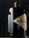 Vintage Empty Bottle of Hendrick`s Gin Studi shot