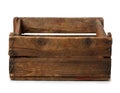 Vintage empty wooden crate Royalty Free Stock Photo