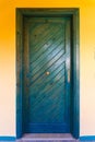 The vintage entrance door Royalty Free Stock Photo