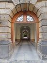 Vintage entrance and secret yard, Dresden Germany Royalty Free Stock Photo