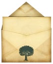 Vintage Envelope Royalty Free Stock Photo