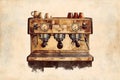 Vintage Espresso Machine Royalty Free Stock Photo