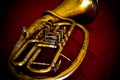 Vintage euphonium tuba Royalty Free Stock Photo