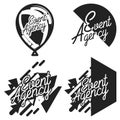 Vintage event agency emblems