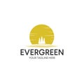 Vintage Evergreen / Pine tree Logo design inspiration Royalty Free Stock Photo