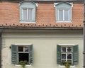 Vintage facades in Sibiu Romania