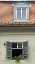 Vintage facades in Sibiu Romania