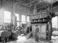 Vintage Factory Worker, Industrial Manufacturing, Shop Floor Royalty Free Stock Photo