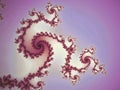 Vintage faded fractal pattern