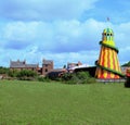 Vintage fairground rides for Jones Bros 1930 Black Country Living Museum Royalty Free Stock Photo