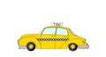 Vintage fantasy yellow cab