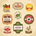 Vintage farm labels Royalty Free Stock Photo