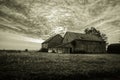 Vintage Farm Landscape Royalty Free Stock Photo