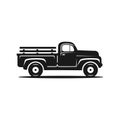 Vintage Farmer Pickup truck, car pickup icon, Old Farm Trucks Royalty Free Stock Photo