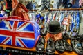 Vintage fashion store in Camden Lock market, one of the most famous landmarks in the city