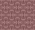 Vintage fashioned seamless pattern. Symmetric antique wallpaper. Vector repeating ornament