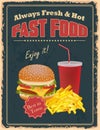 Vintage Fast Food poster