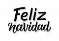 Vintage Feliz Navidad typographic vector poster