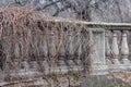 Vintage fence with columns