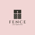 vintage fence wire logo vector symbol illustration design Royalty Free Stock Photo