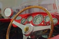 Maranello, italy: vintage ferrari dashboard Royalty Free Stock Photo