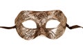 Vintage festive gold dress mask Royalty Free Stock Photo