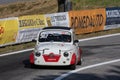 Vintage Fiat Abarth 595 engaged in hillclimb time trial race