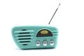 vintage fifties style radio on white background Royalty Free Stock Photo